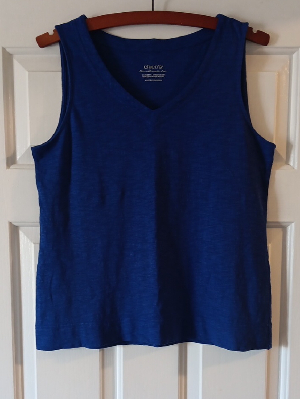Chico's Blue Ultimate Tee Tank Top- Size 1